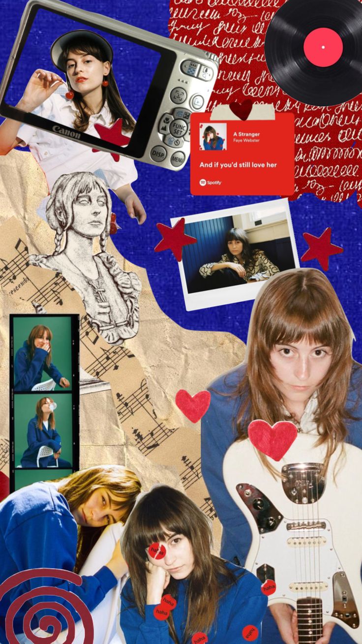 faye #fayewebster #red #aesthetic #moodboard. Printable wall collage, Faye webster, Collage background