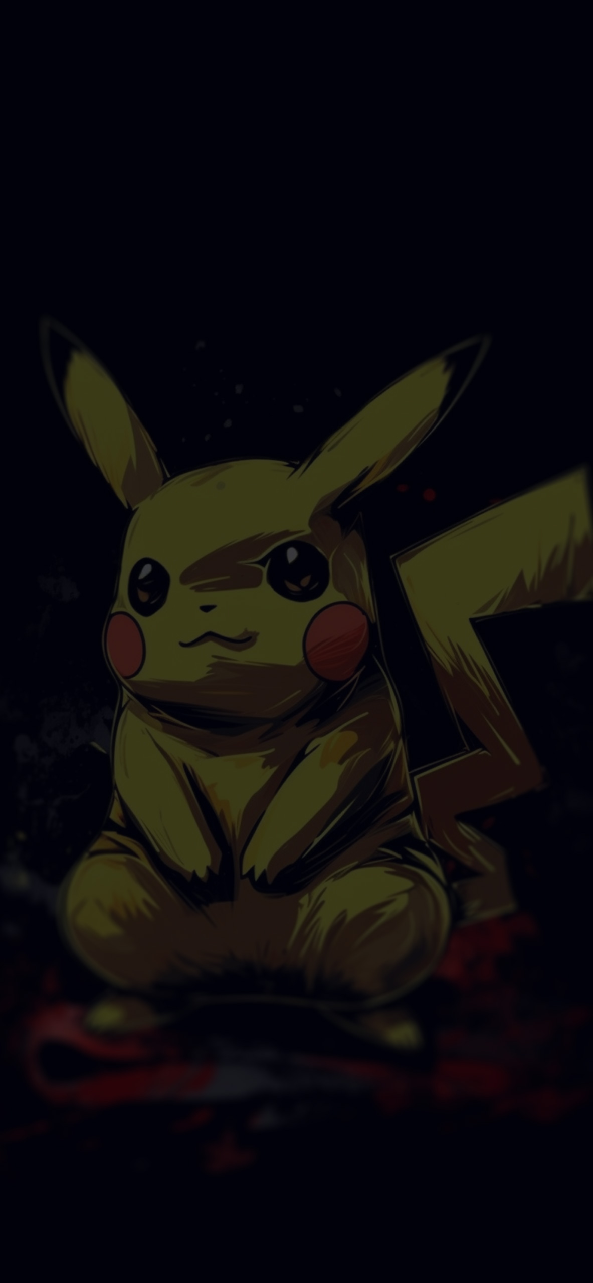 Pokemon Pikachu Black Art Wallpaper Wallpaper Phone