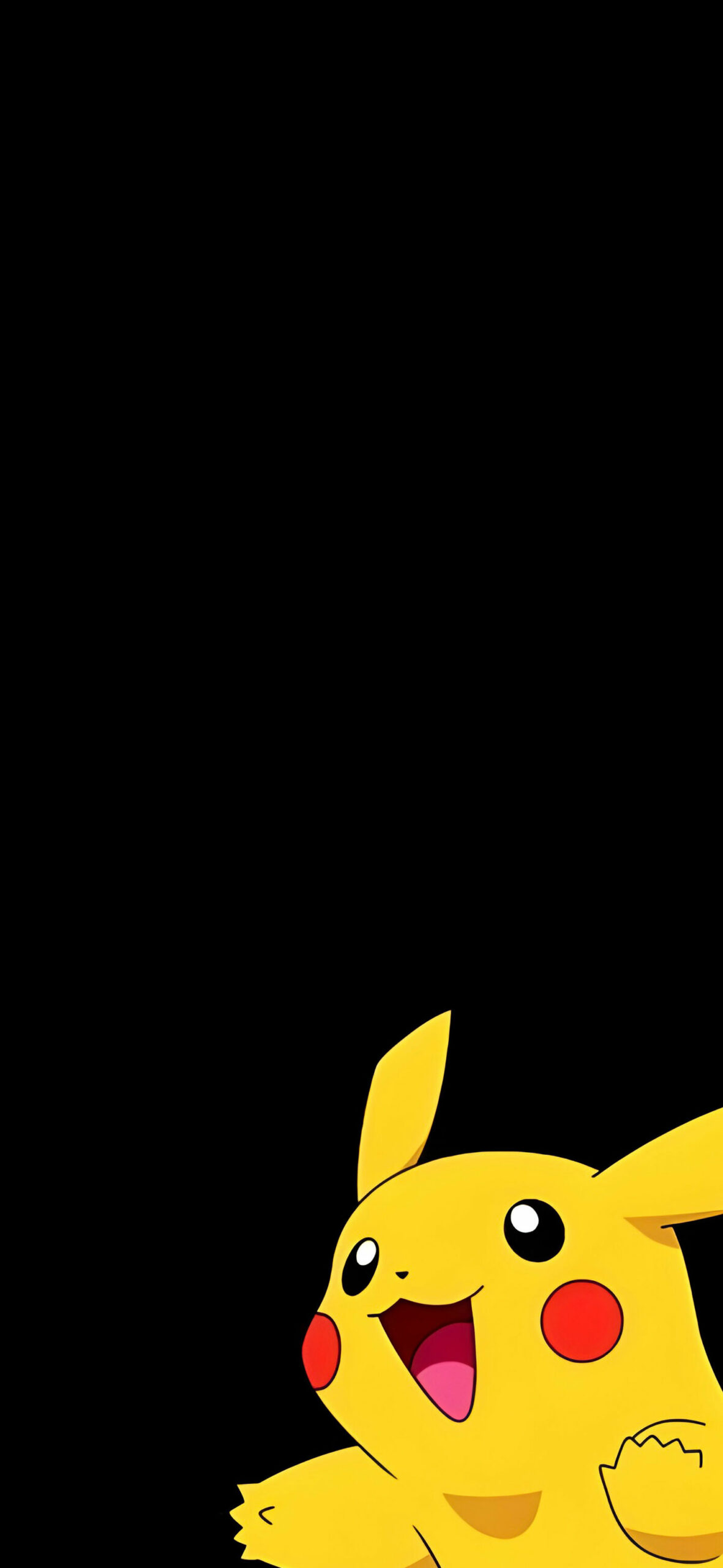 Pokemon Playful Pikachu Black Wallpaper Anime Wallpaper