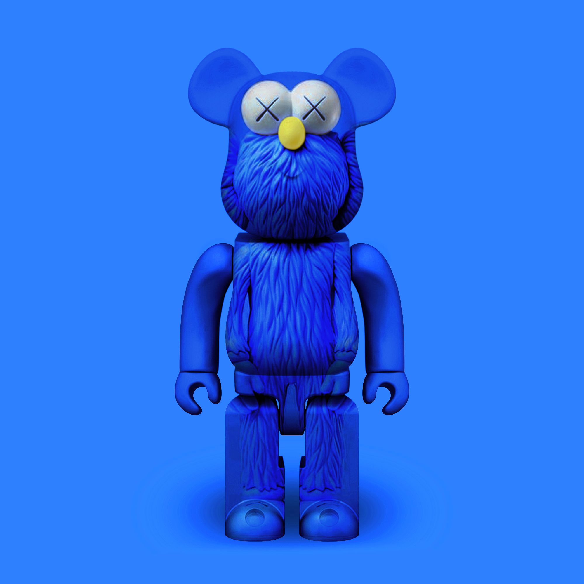 kaws, bearbrick, kaws blue bff. Wallpaper, Brick art, Cartoon styles