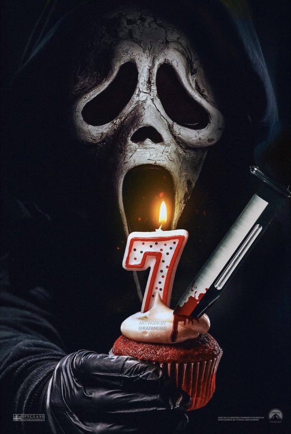 Ghostface love being worshipped with fanart