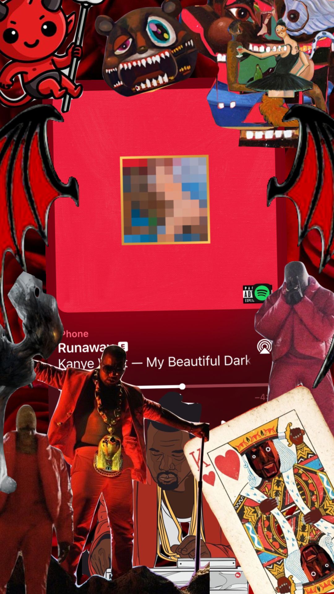 #kanyewest #mbdtf. Hip hop poster, Music album art, Cover pics