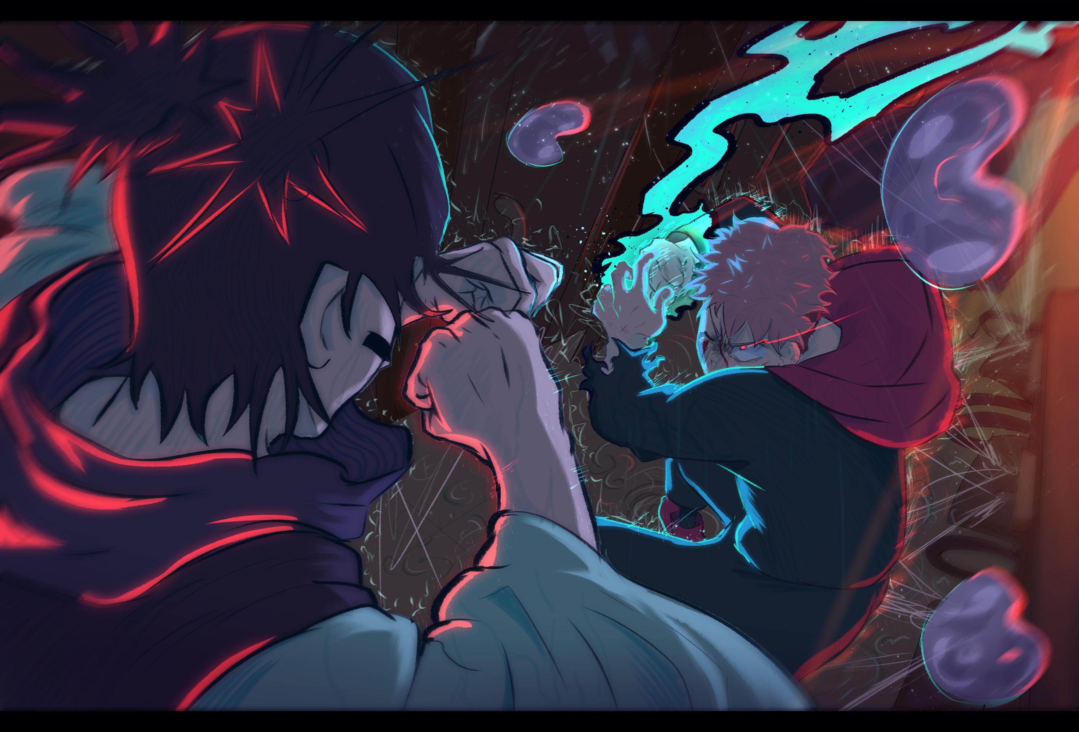 I drew yuji vs choso