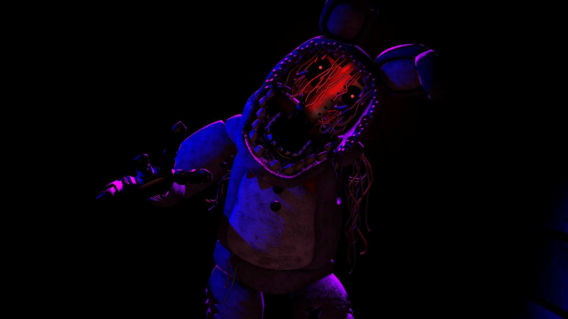 Withered bonnie render (OC) Model by: Scott, i guess