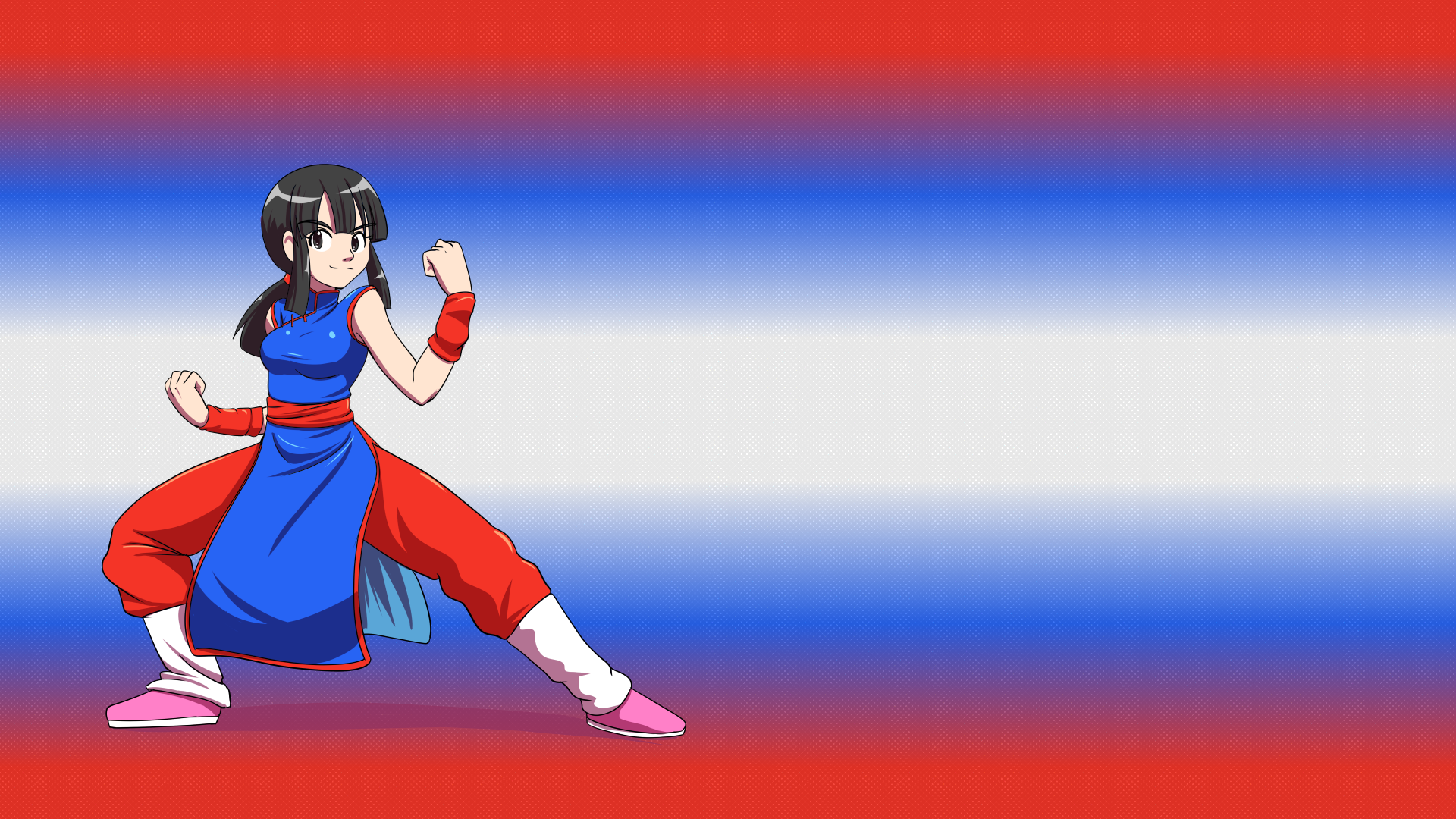 Bangs, Blunt Bangs, Dragon Ball, Dragon Ball Z, Chi Chi, Bracelets, Armlet, Boots, Martial Arts, Anime, Anime Girlsx1080 Wallpaper
