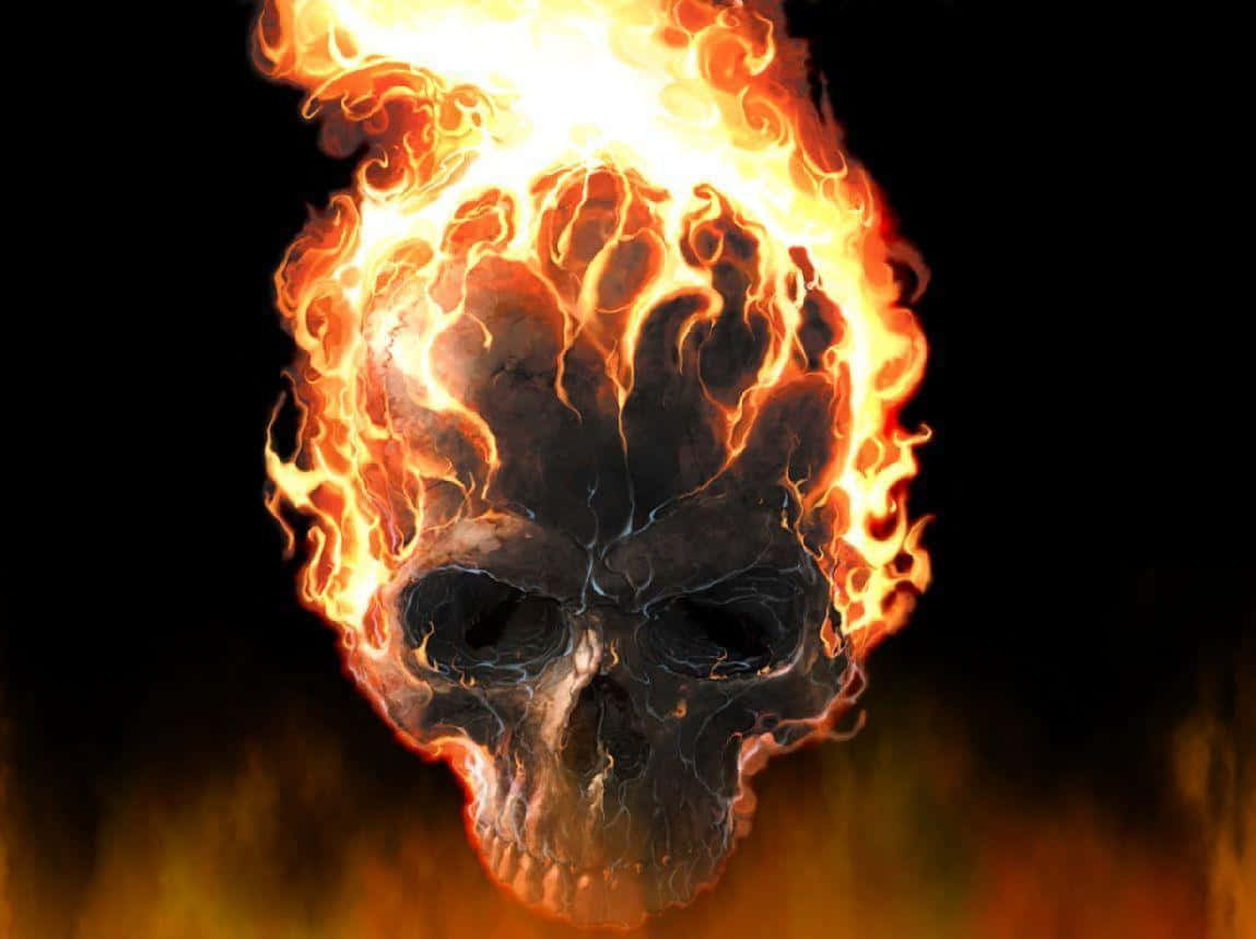 Fire Skull Wallpaper
