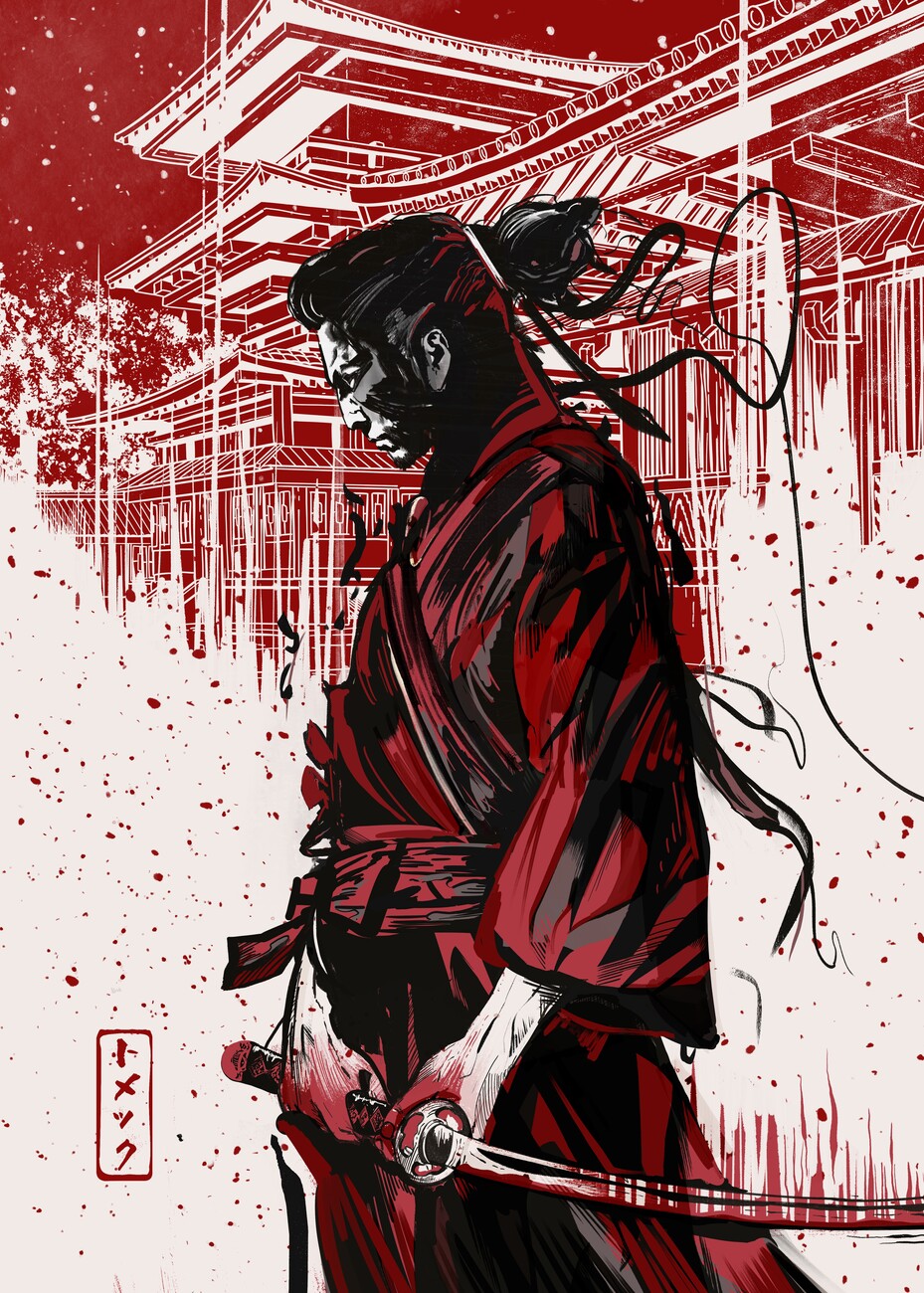 Samurai Wall Mural. Buy online at Abposters.com