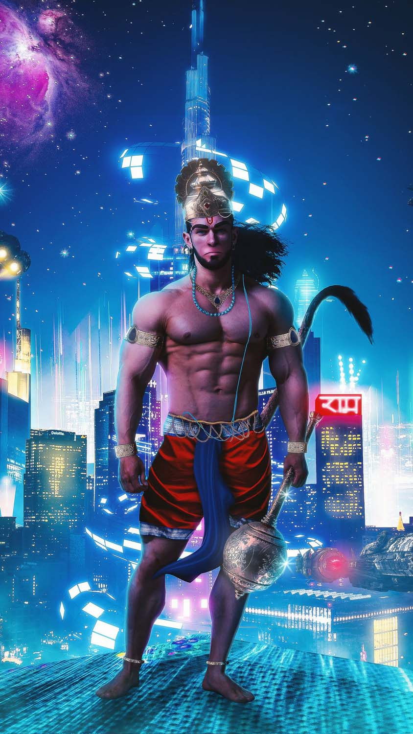 Immortal Lord Hanuman IPhone Wallpaper HD Wallpaper, iPhone Wallpaper. Hanuman wallpaper, iPhone wallpaper, Hanuman