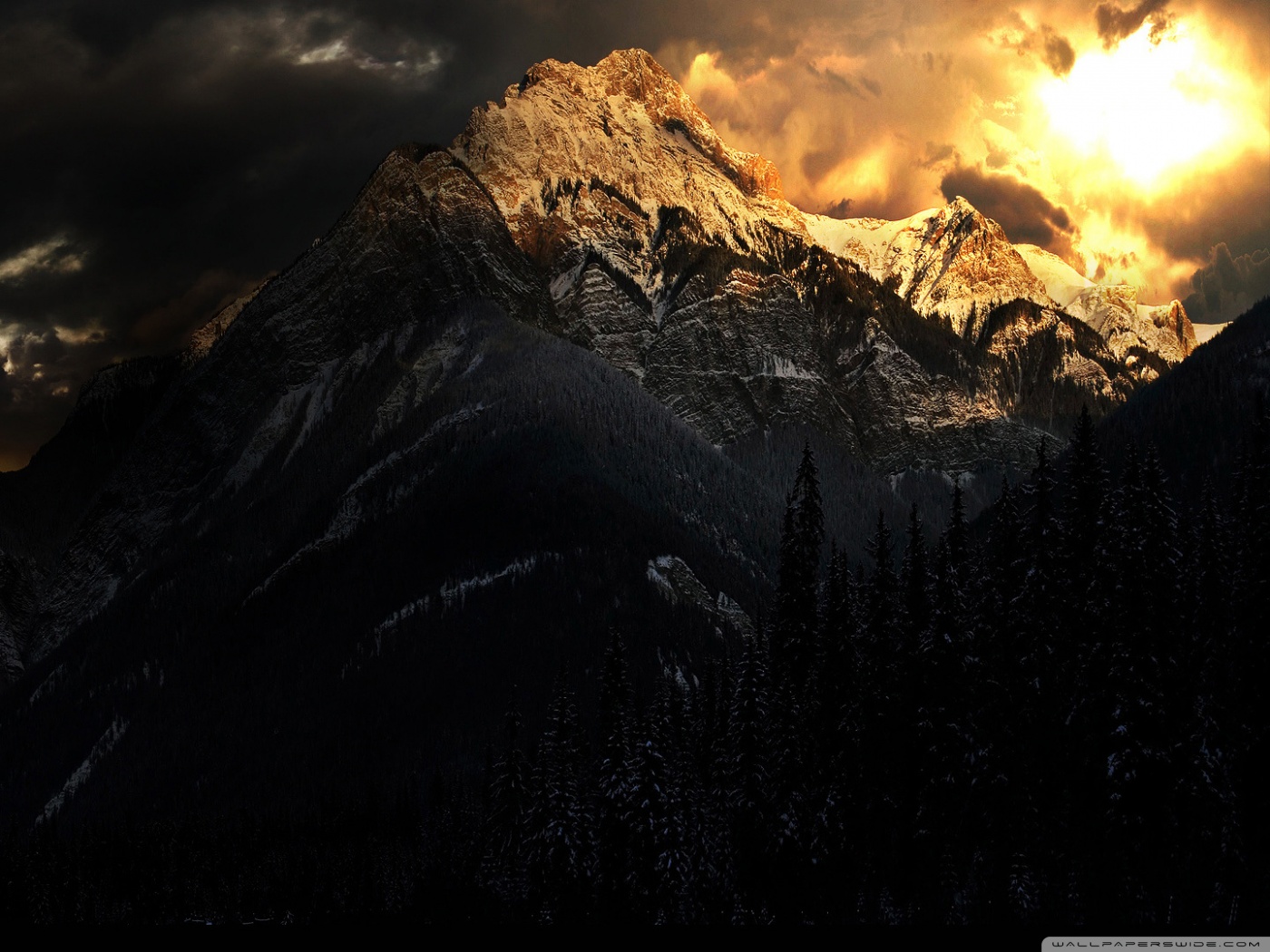 Dark Winter Ultra HD Desktop Background
