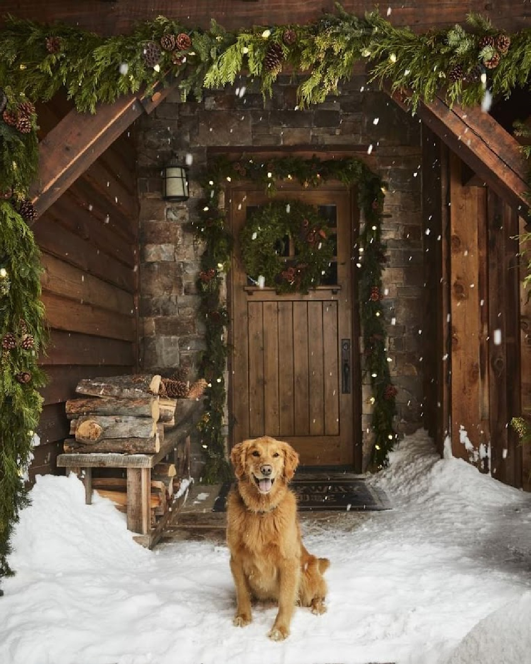 Mountain Cozy Cabin Winter Photo of Rustic Country Interiors