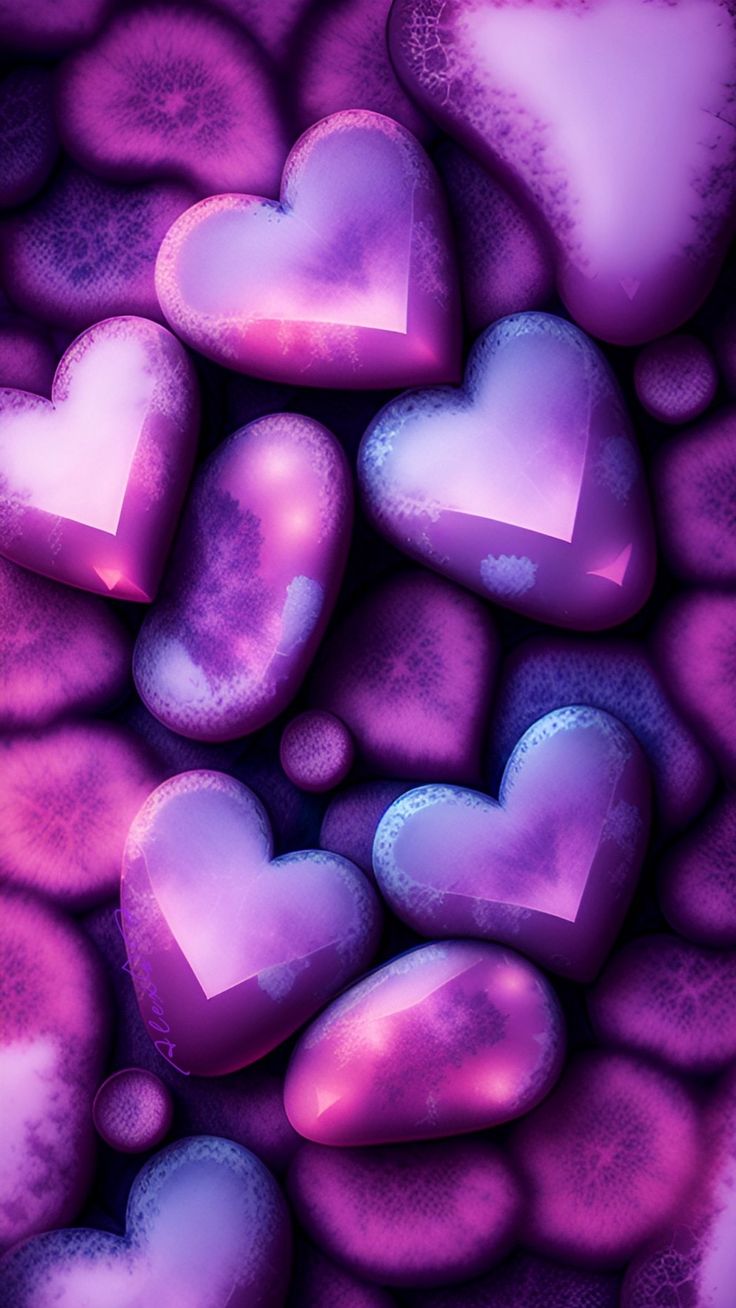Background. Heart wallpaper, Purple valentine, Valentines day background