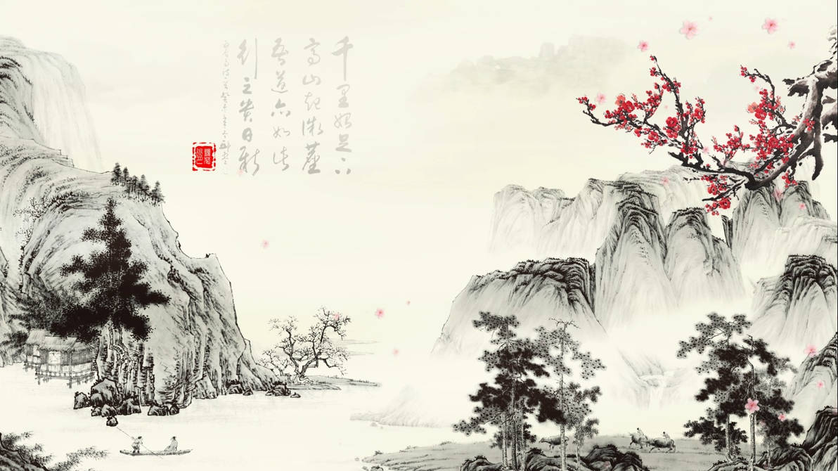 Chinese Landscape Painting Live Wallpaper By Ice Wind Wolf