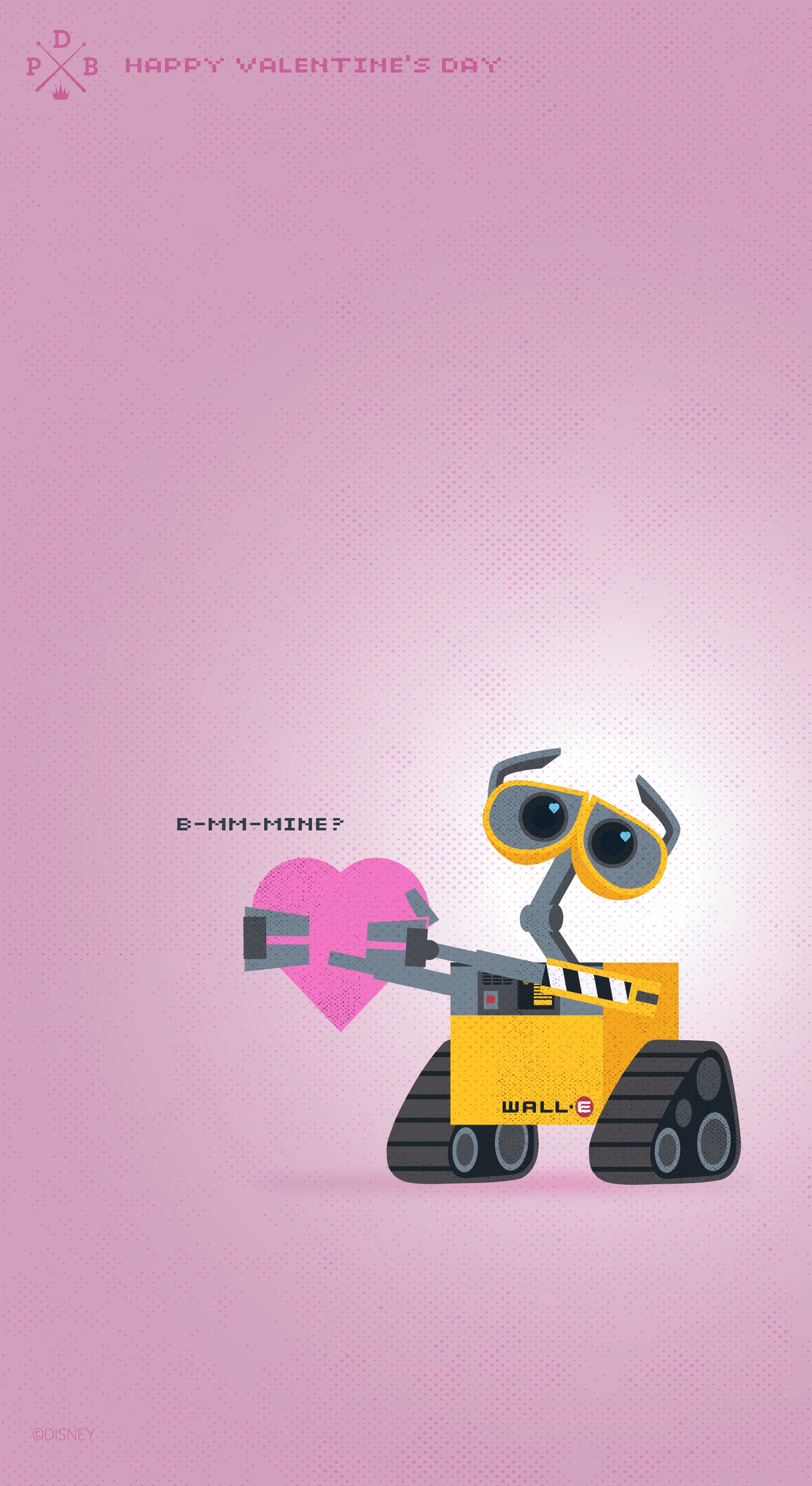 Celebrate Valentine's Day With Wall•E Wallpaper