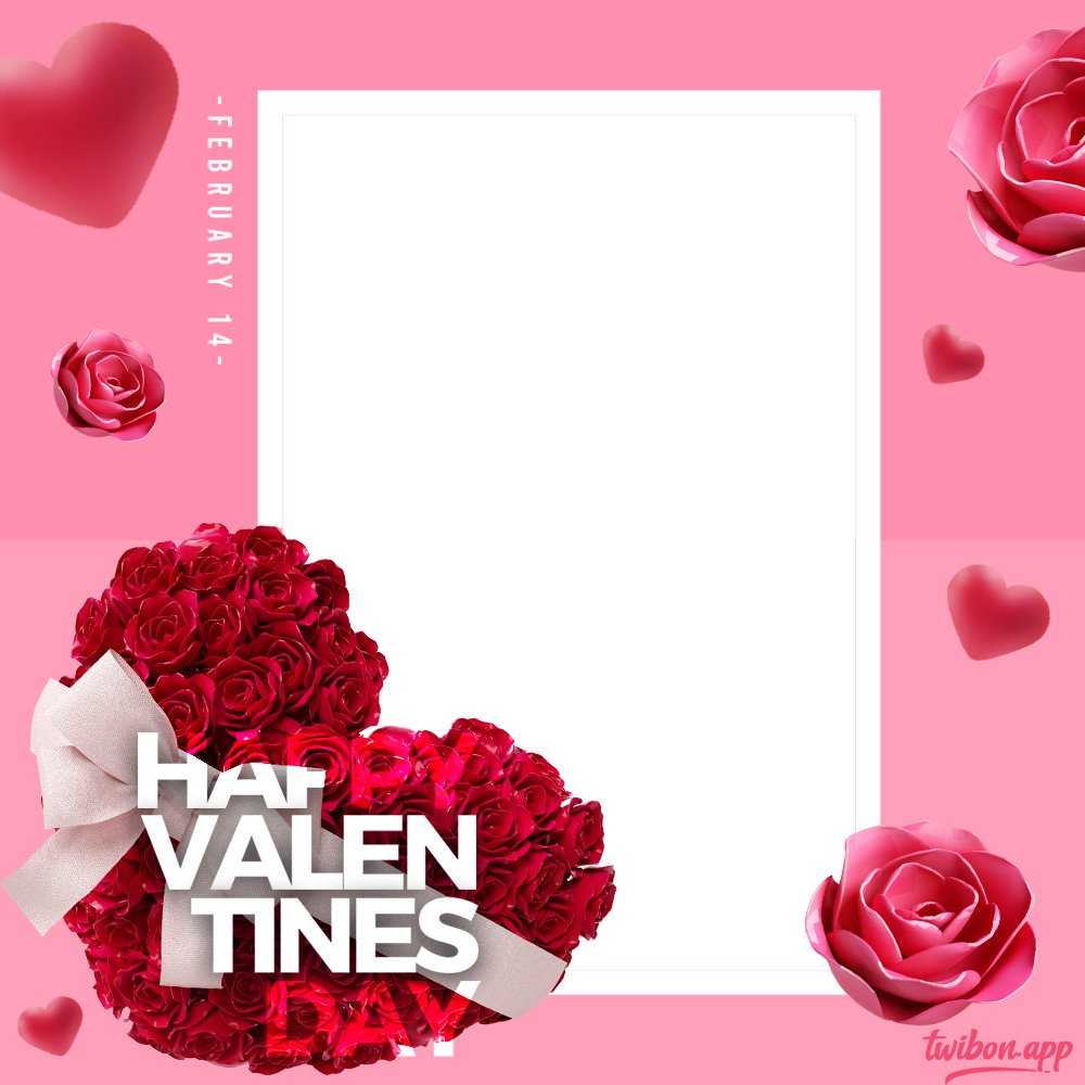 Happy Valentines Day Image Frame HD PNG