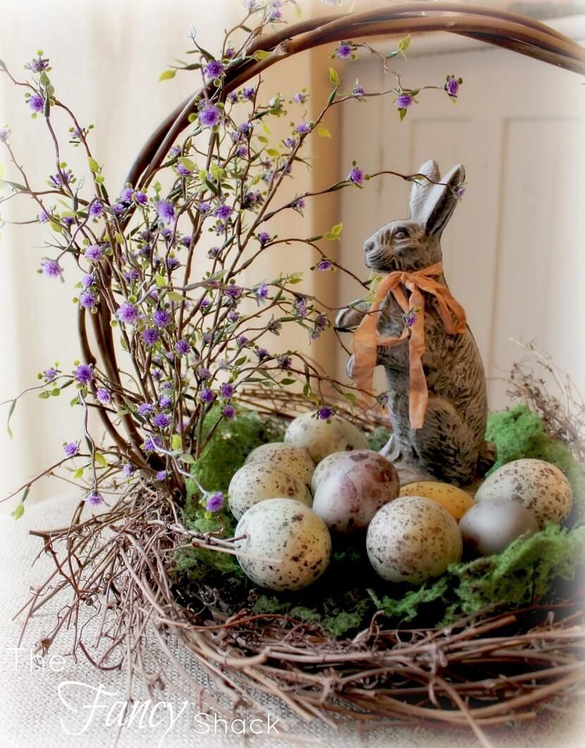 Rustic Easter Decoration Ideas to Make Your Home Ready for the Holiday. Spring easter decor, Easter tablescapes, Easter centerpieces