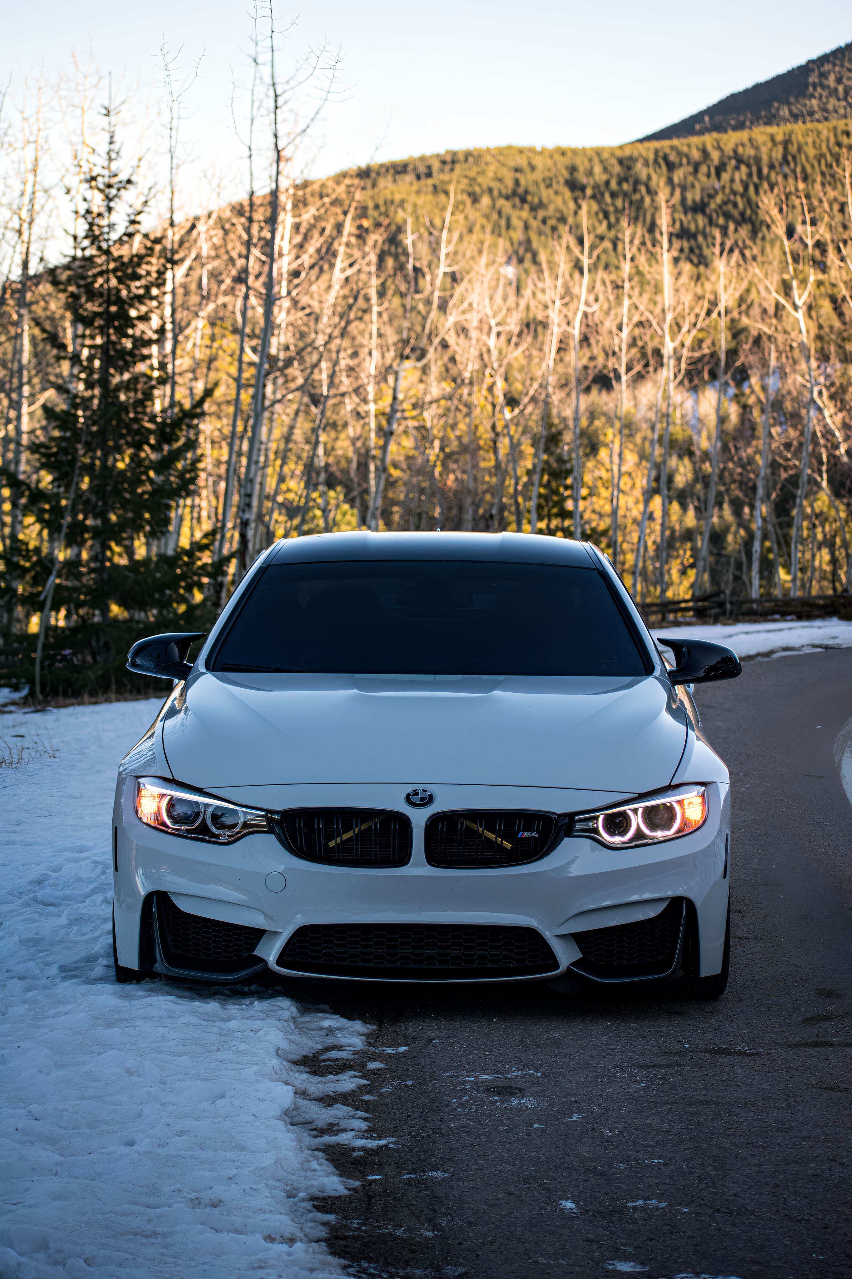 Car on the Side of a Road in Winter · Free