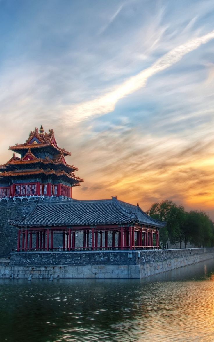 Wallpaper trees beijing sky arbor structure china clouds. Forbidden city, China city, Beijing china city