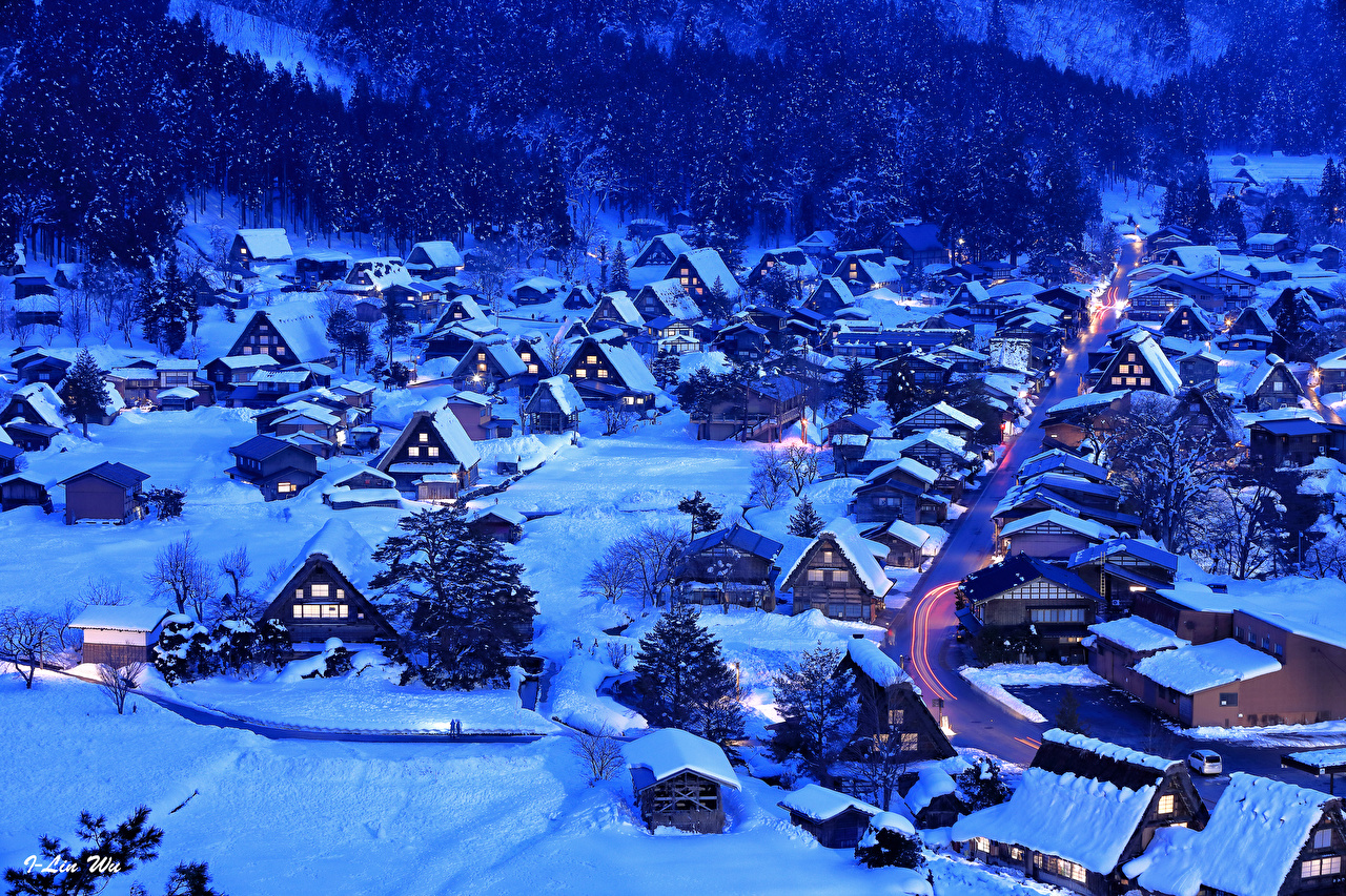 Wallpaper Japan Village Shirakawa Go And Gokayama Winter Snow