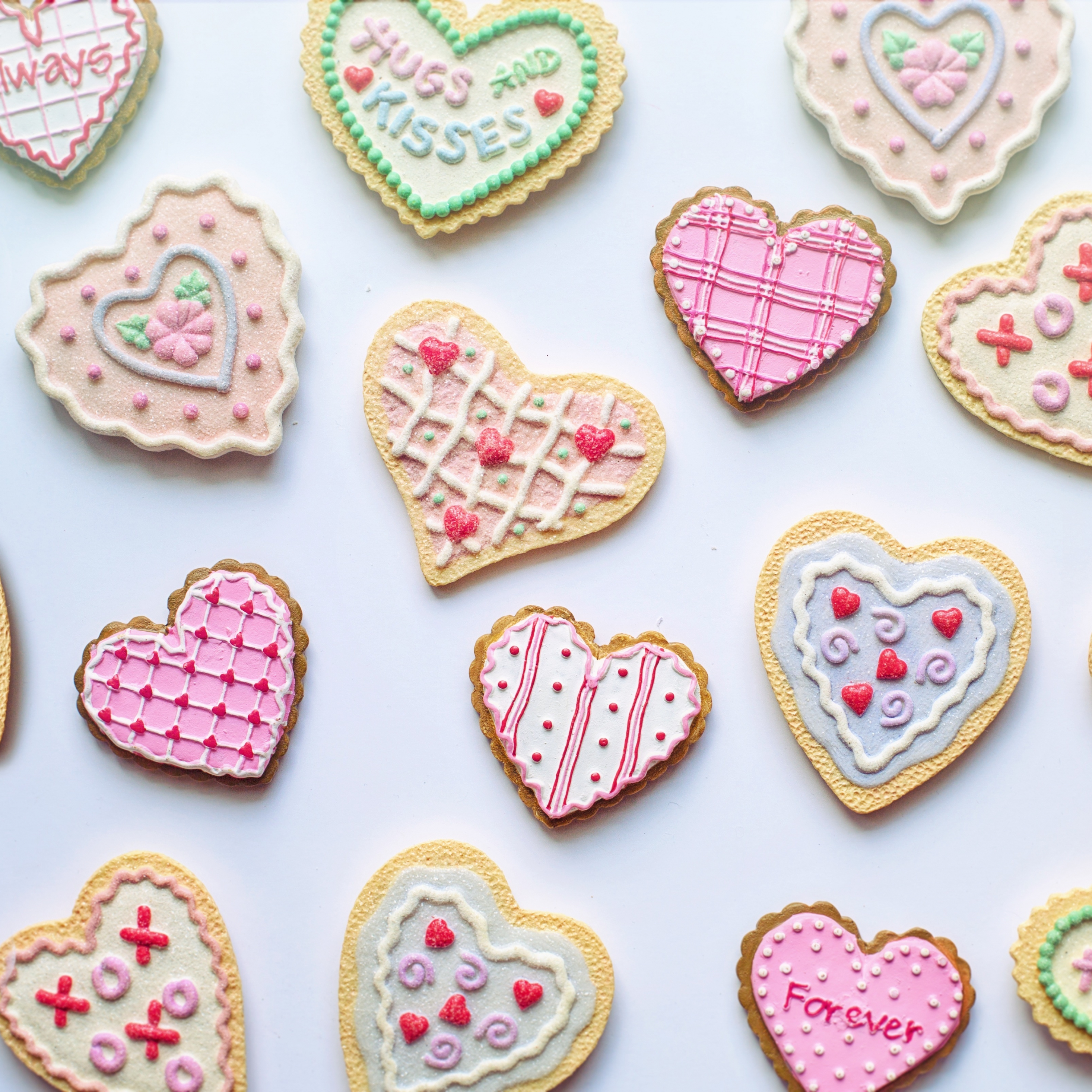 Download wallpaper 2932x2932 valentine's day, food, cookies, ipad pro retina, 2932x2932 HD background, 19018
