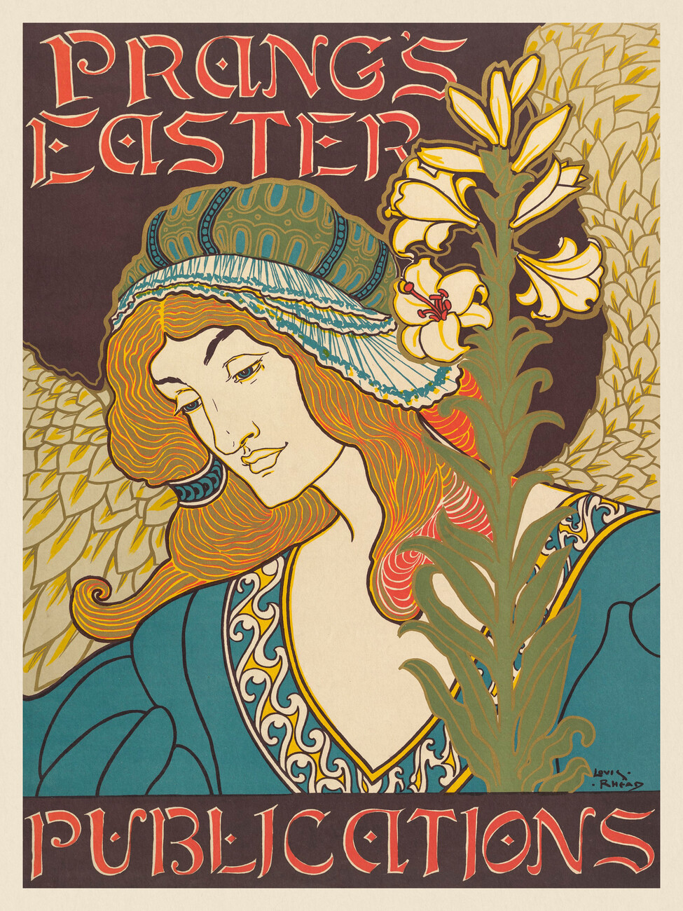 Prang's Easter Publication (Vintage Ad) Rhead Wall Mural. Buy online at Abposters.com