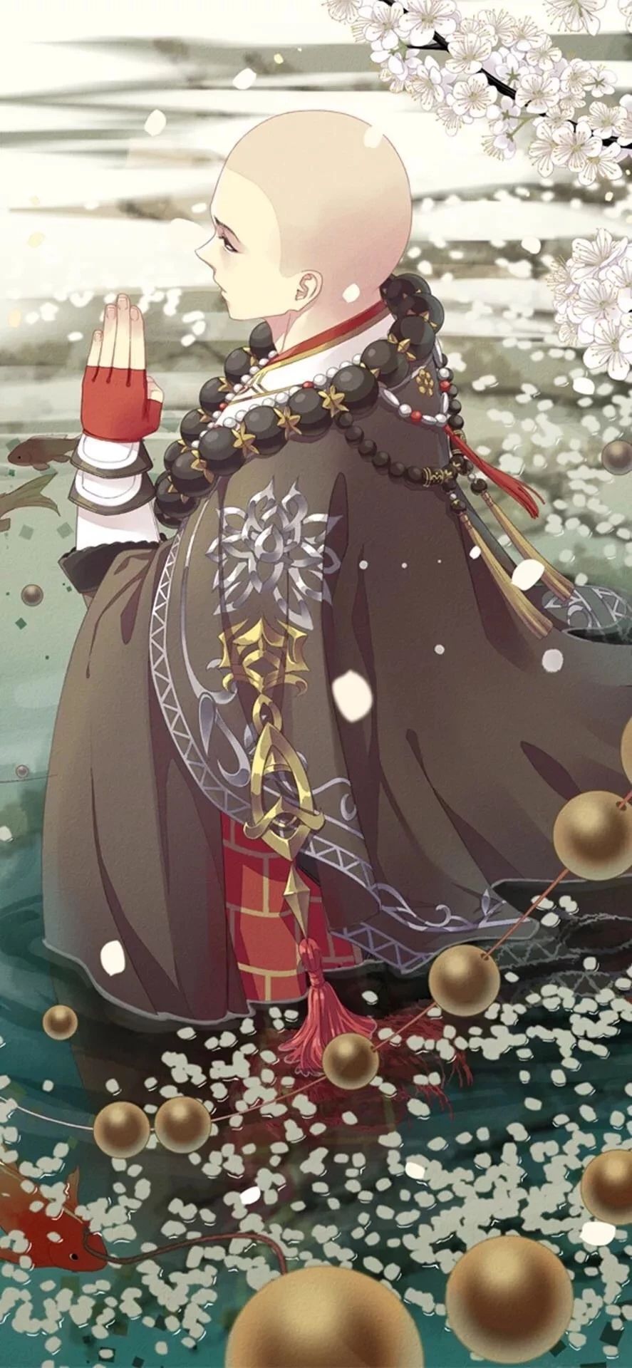 Buddhist monk iPhone Wallpaper. iPhone wallpaper, Buddhist monk, Chinese art