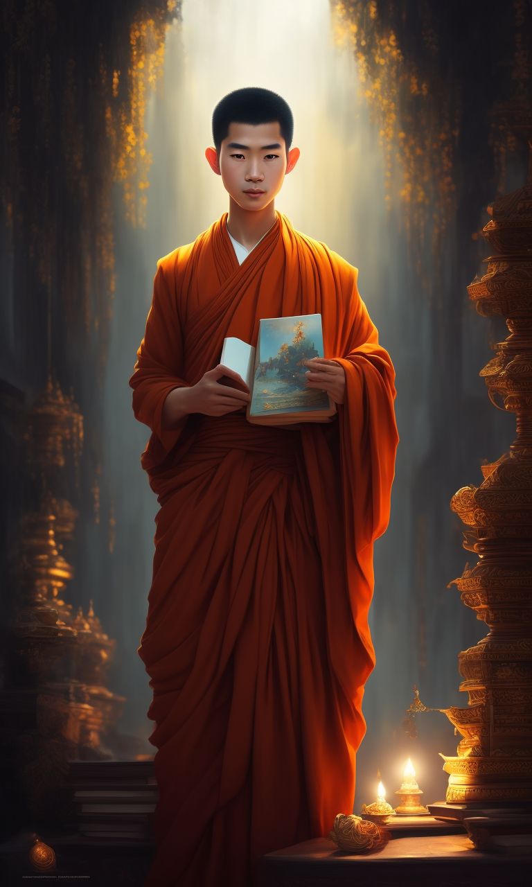 Wallpaper Wall, Pose, Portrait, Religion, Monk, Meditation for mobile and  desktop, section разное, resolution 5937x3946 - download