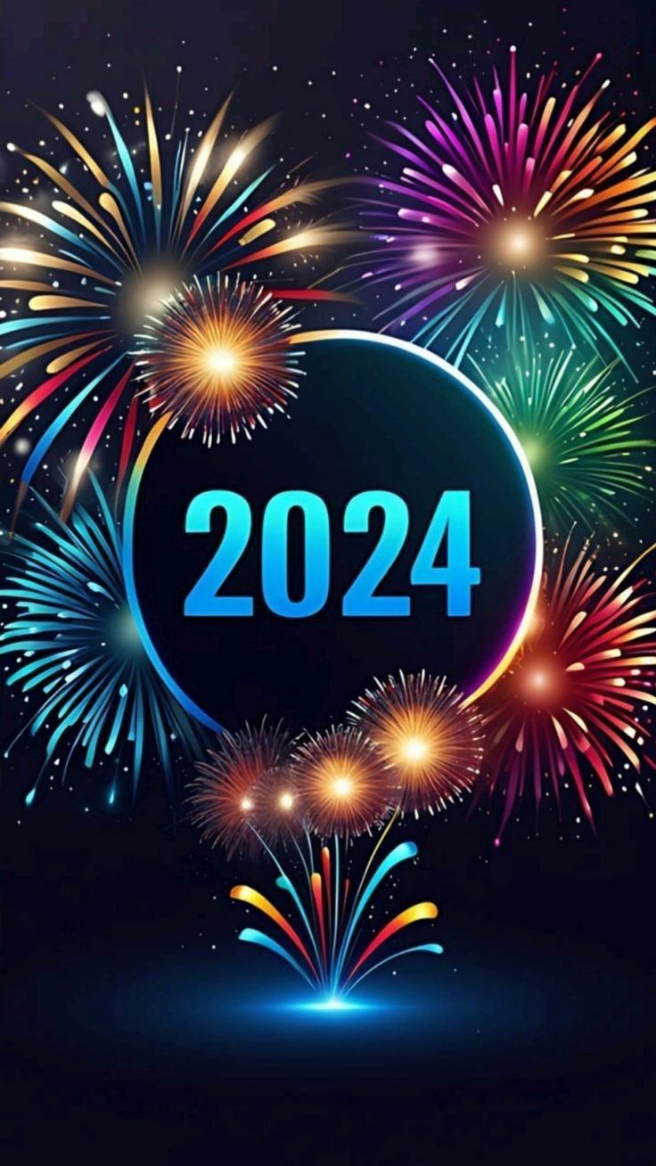 Happy New Year 2024 Fireworks, New Year 2024 Photo Wishes Free. Messages for friends, Happy new year, Happy new