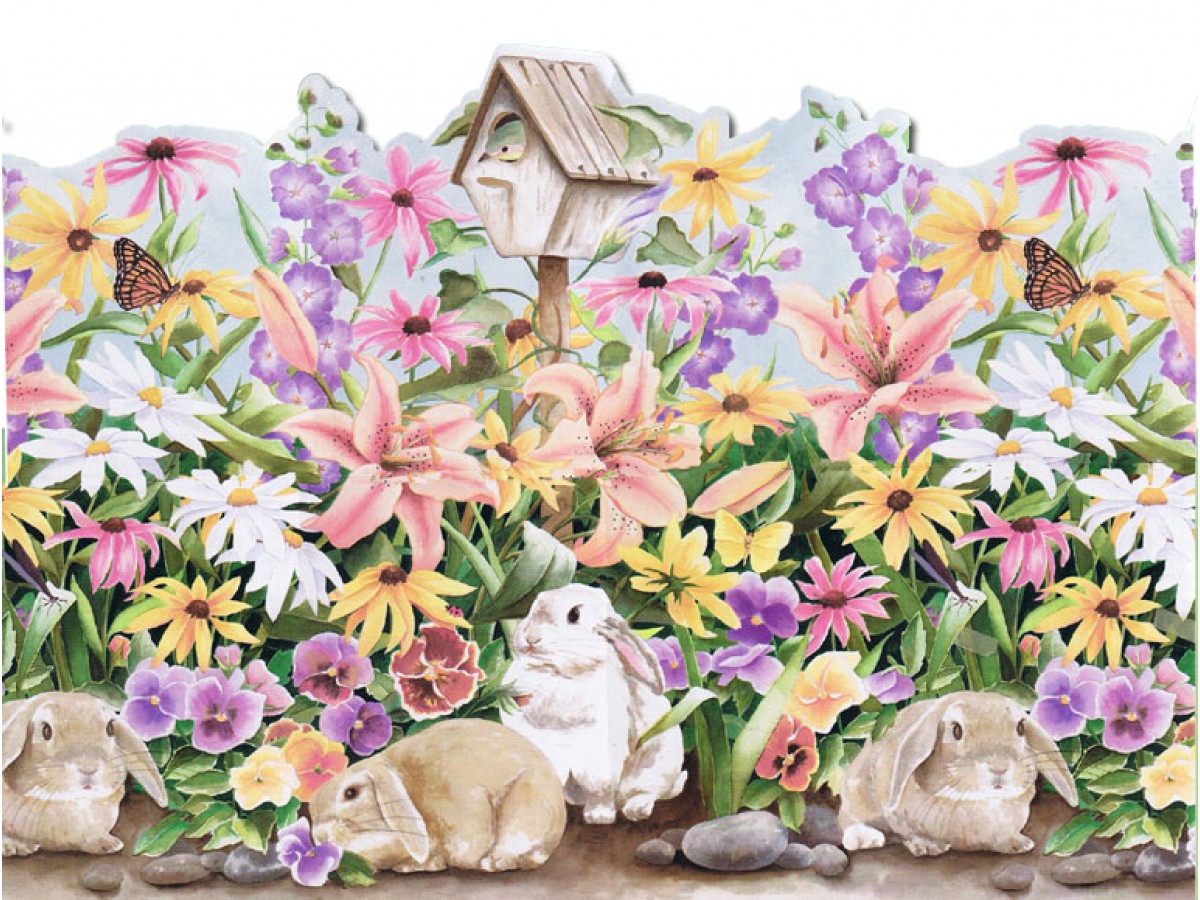 Rabbits Wallpaper Border B50004