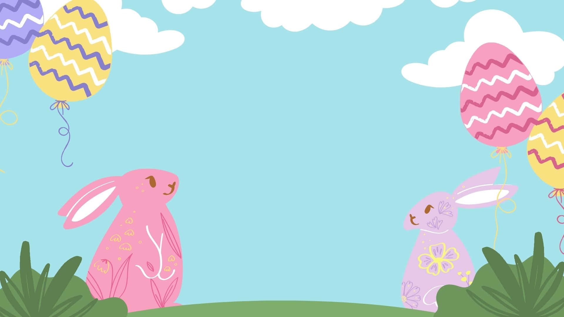 Download Adorable Fluffy Pink Bunny Wallpaper