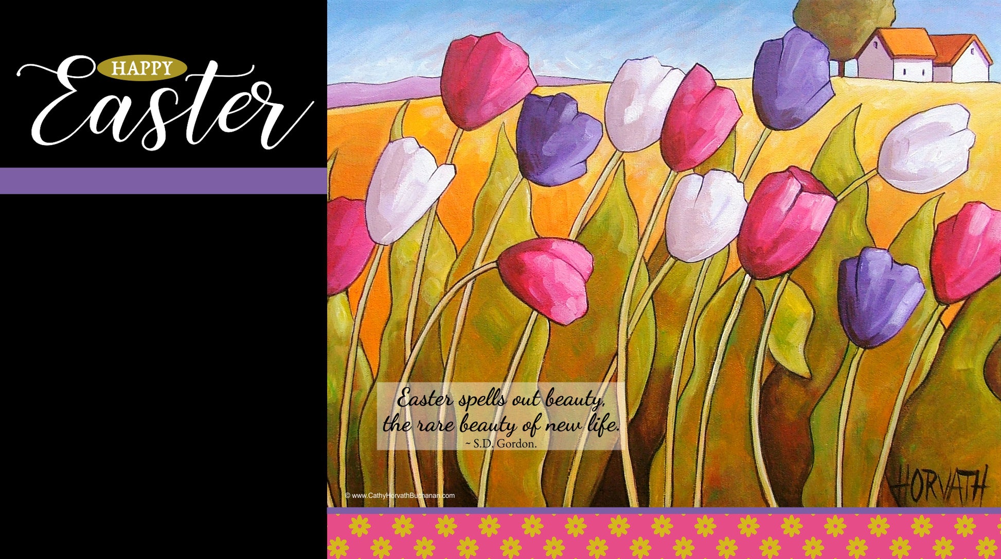 Easter wallpaper desktop, laptop & phone device + printable wall art