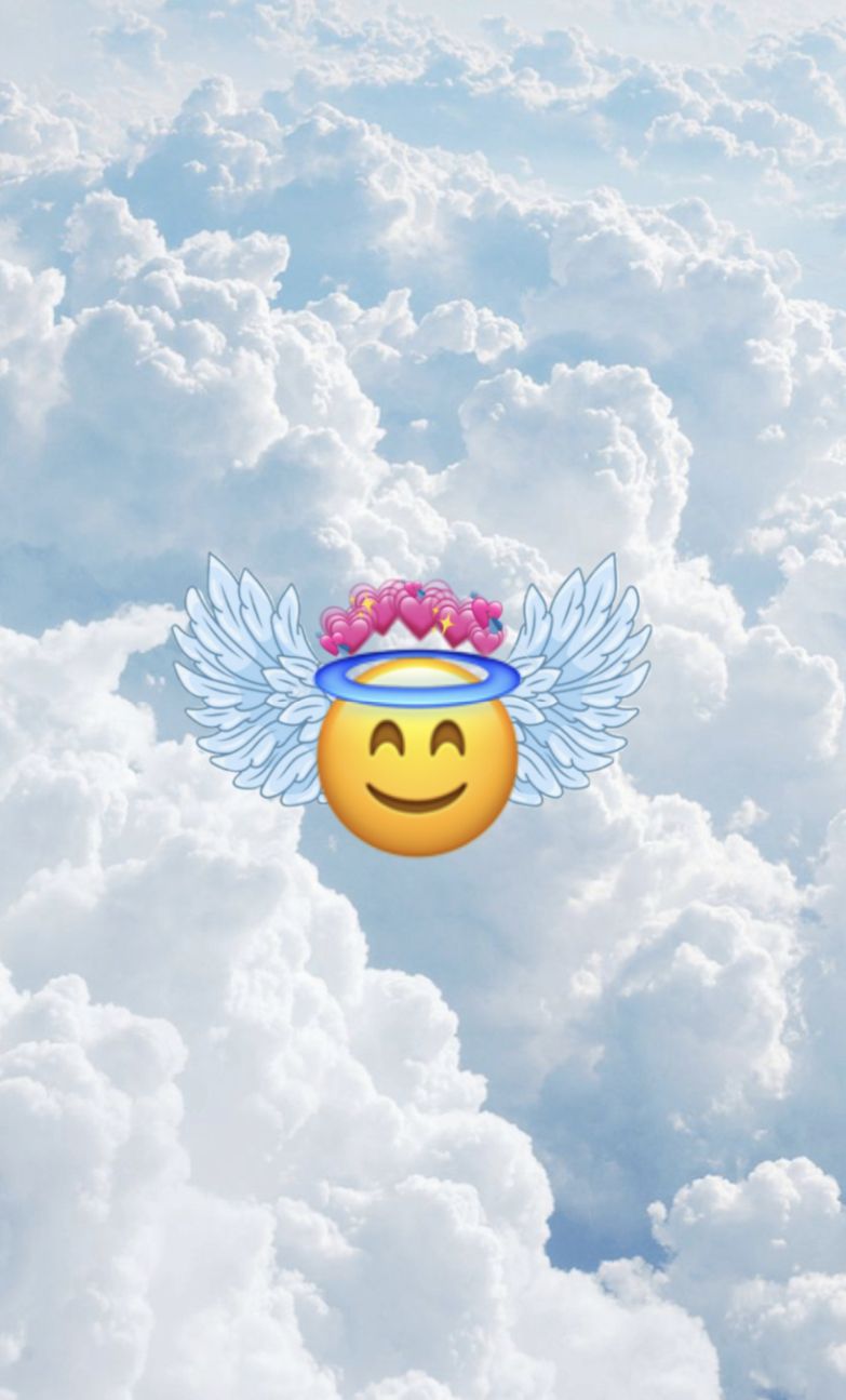 angel emoji. Guru pics, Clouds, Emoji