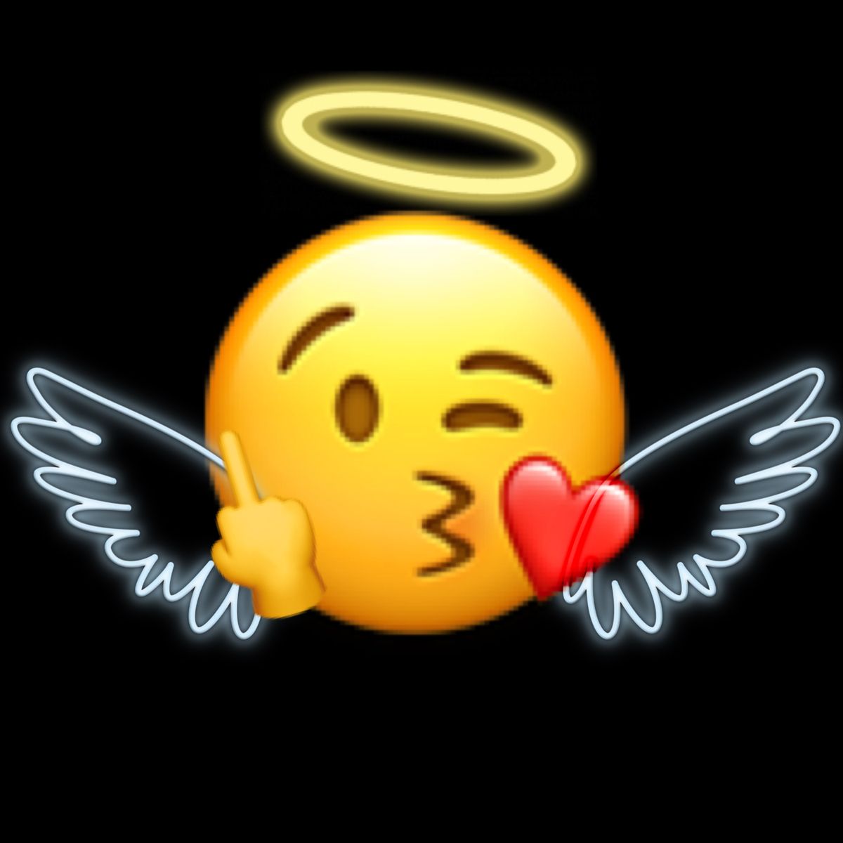 angel emoji Sticker by jarekandanna. Emoji stickers, Emoji, Emoji art
