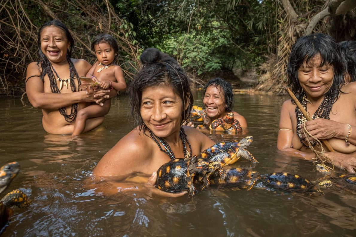Extraordinary image of life within an isolated tribe in the Amazon