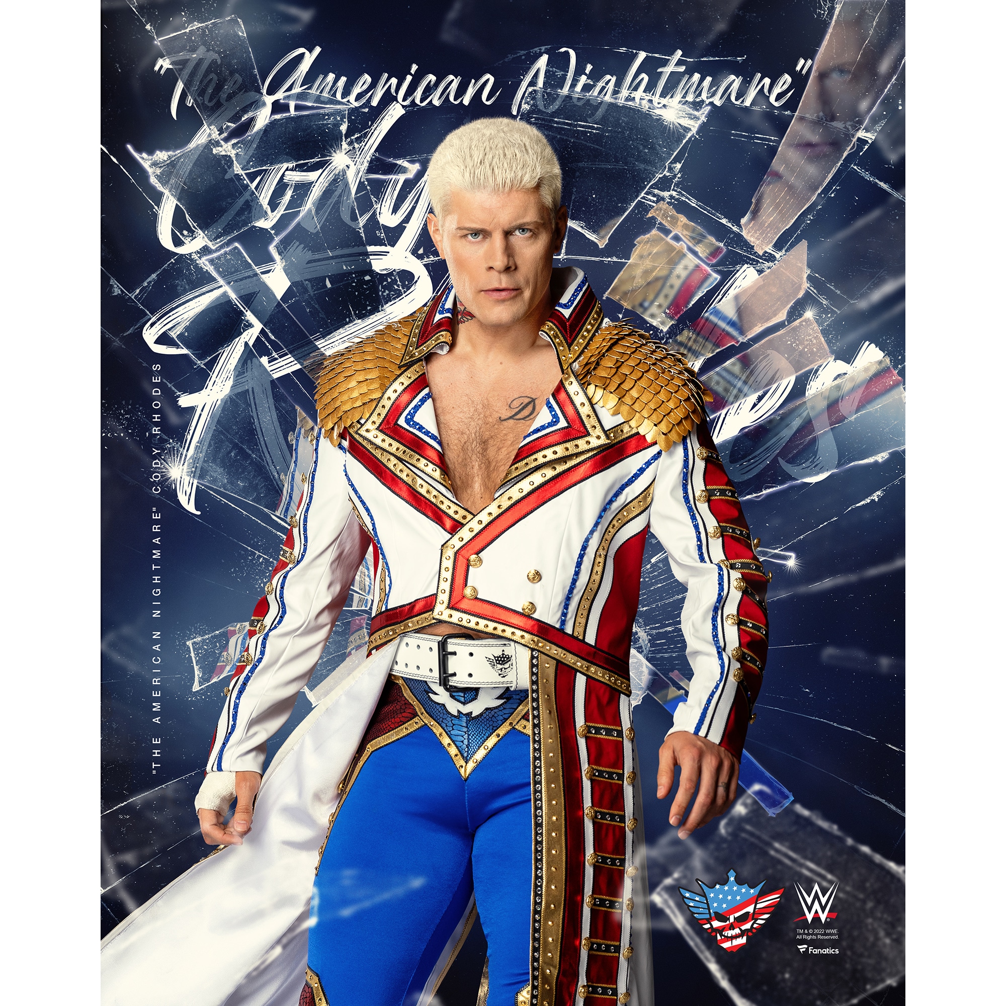 Cody Rhodes Unsigned 16 x 20 Shattered Photograph