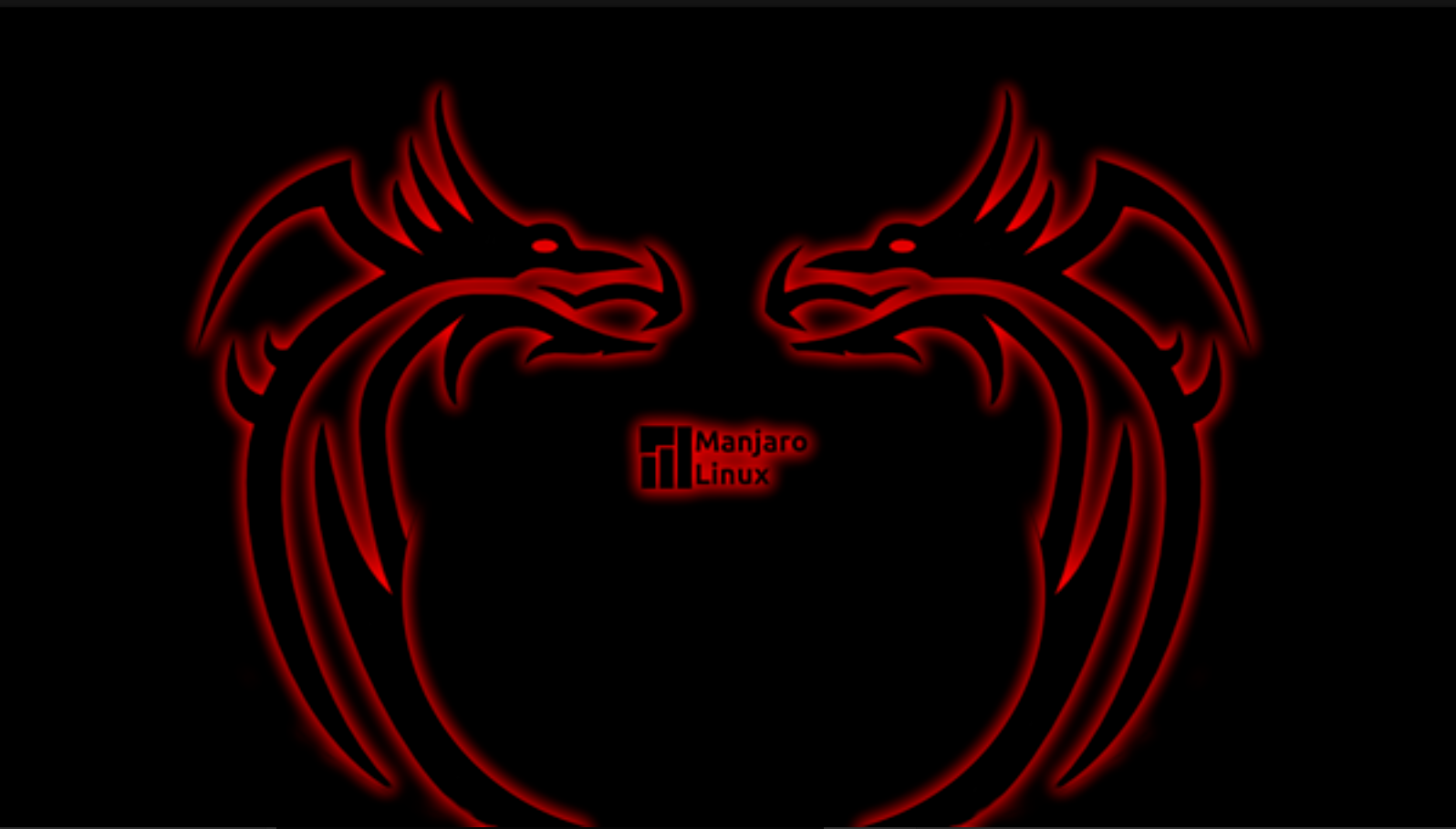 Manjaro Neon Red Dragons Wallpaper? Linux Forum