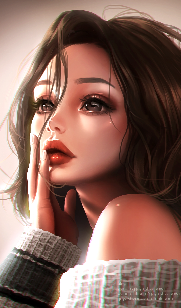 Beautiful Cartoon Girl Wallpaper Download
