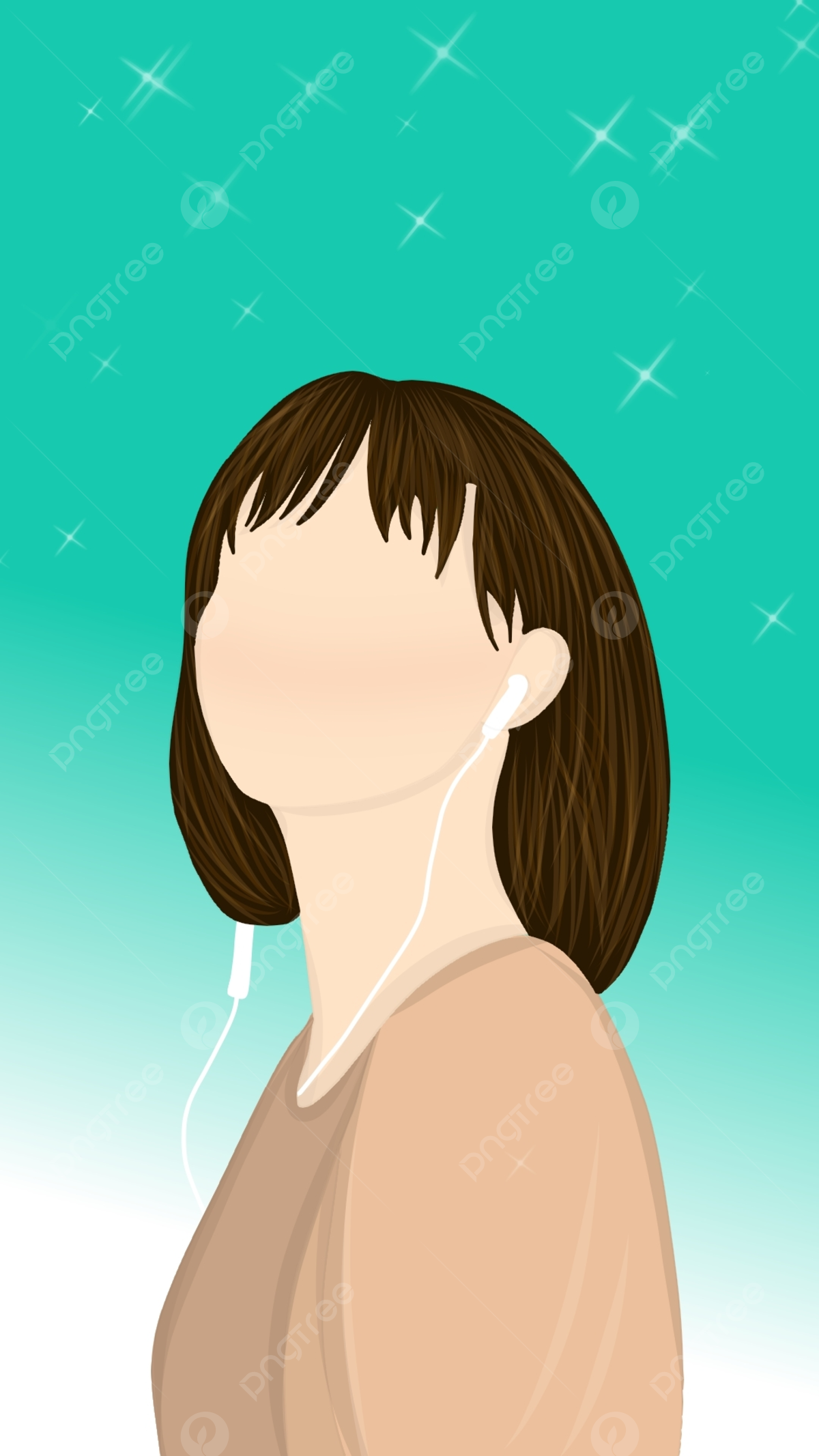 Cute Anime Cartoon Girl Background Wallpaper Image For Free Download