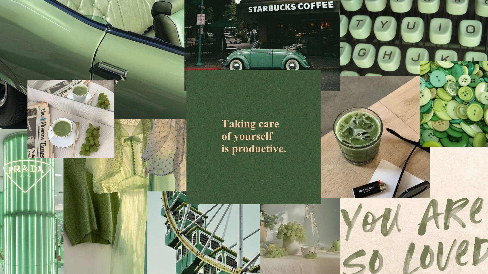 Sage Green Aesthetic Wallpaper