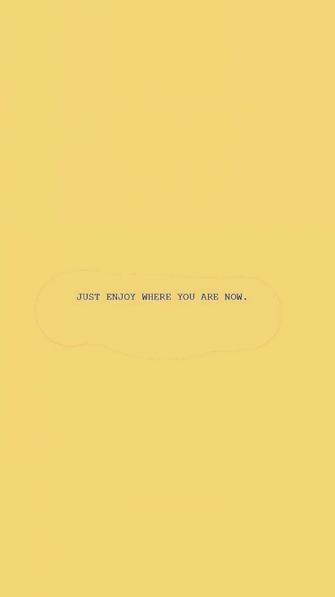 Download Sad Aesthetic Quote In Yellow Background Wallpaper
