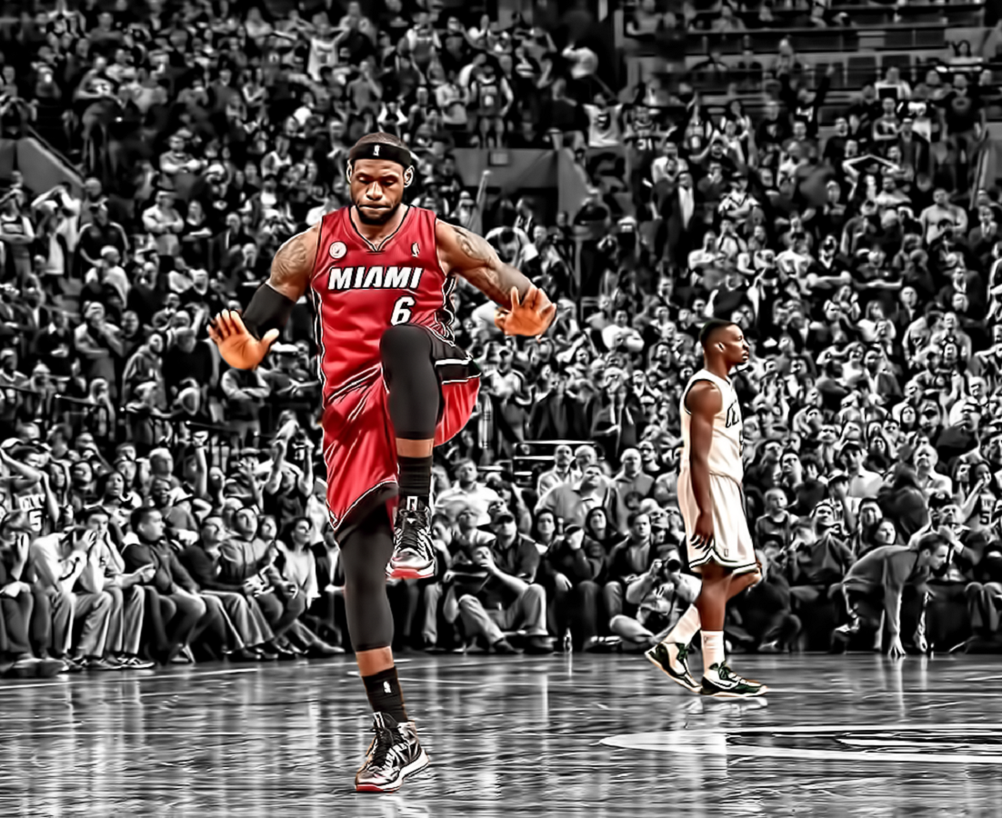 Download LeBron And Wade Basketball Background