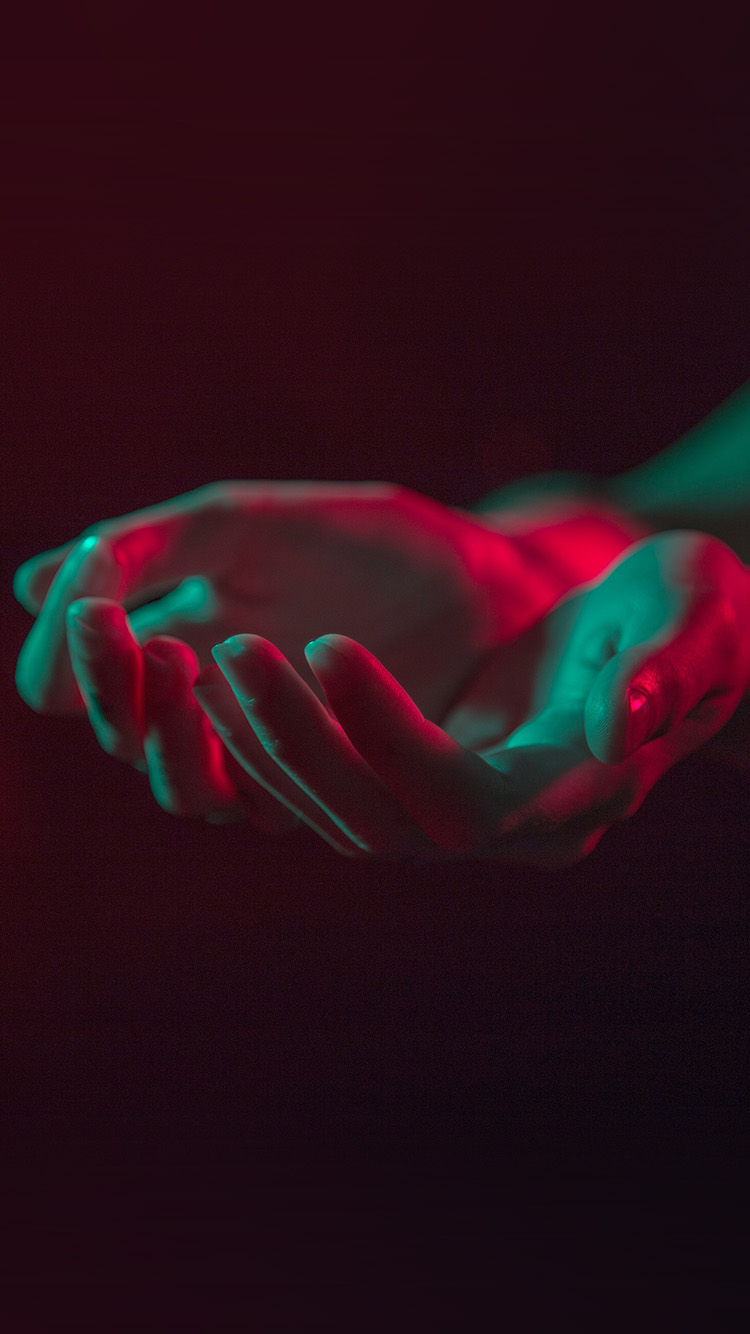 Hand Red Green Dark Illustration Art Wallpaper