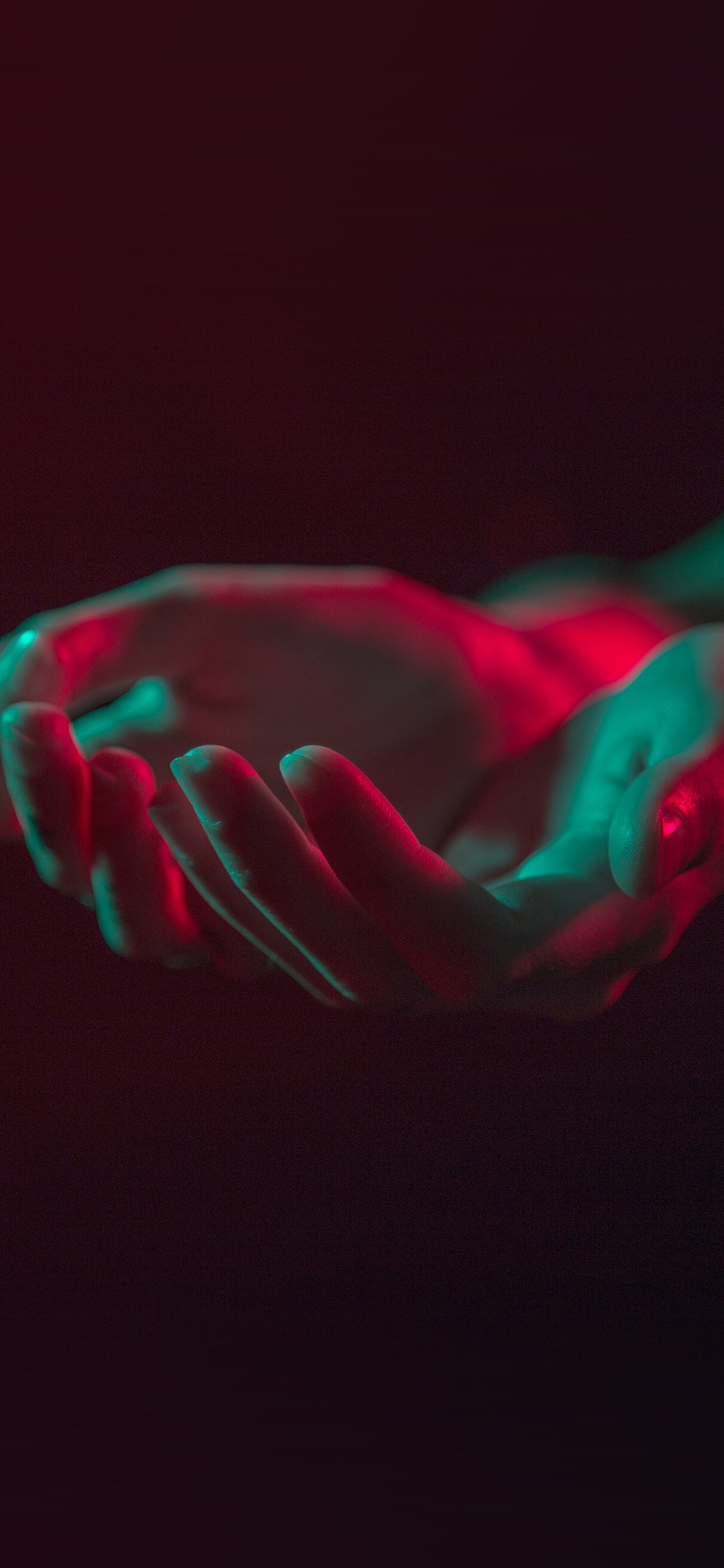 Hand Red Green Dark Illustration Art Wallpaper