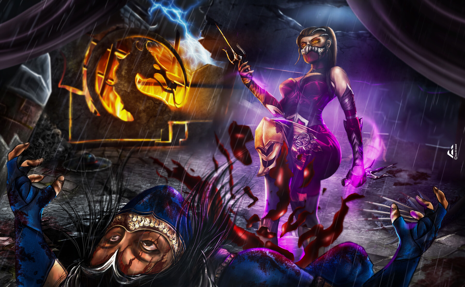 Mortal Kombat 1 Kitana vs Mileena