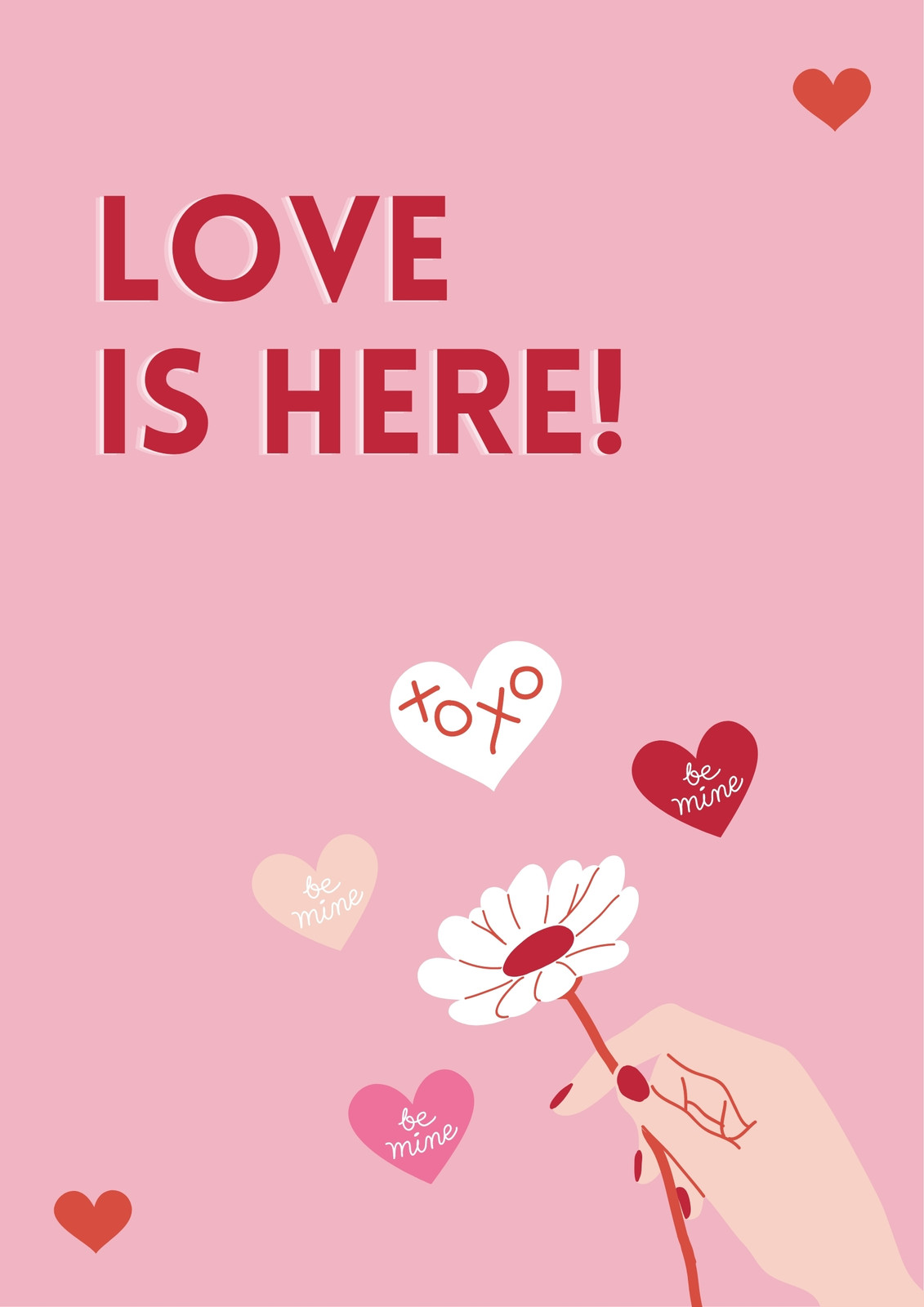 Free printable Valentine's Day poster