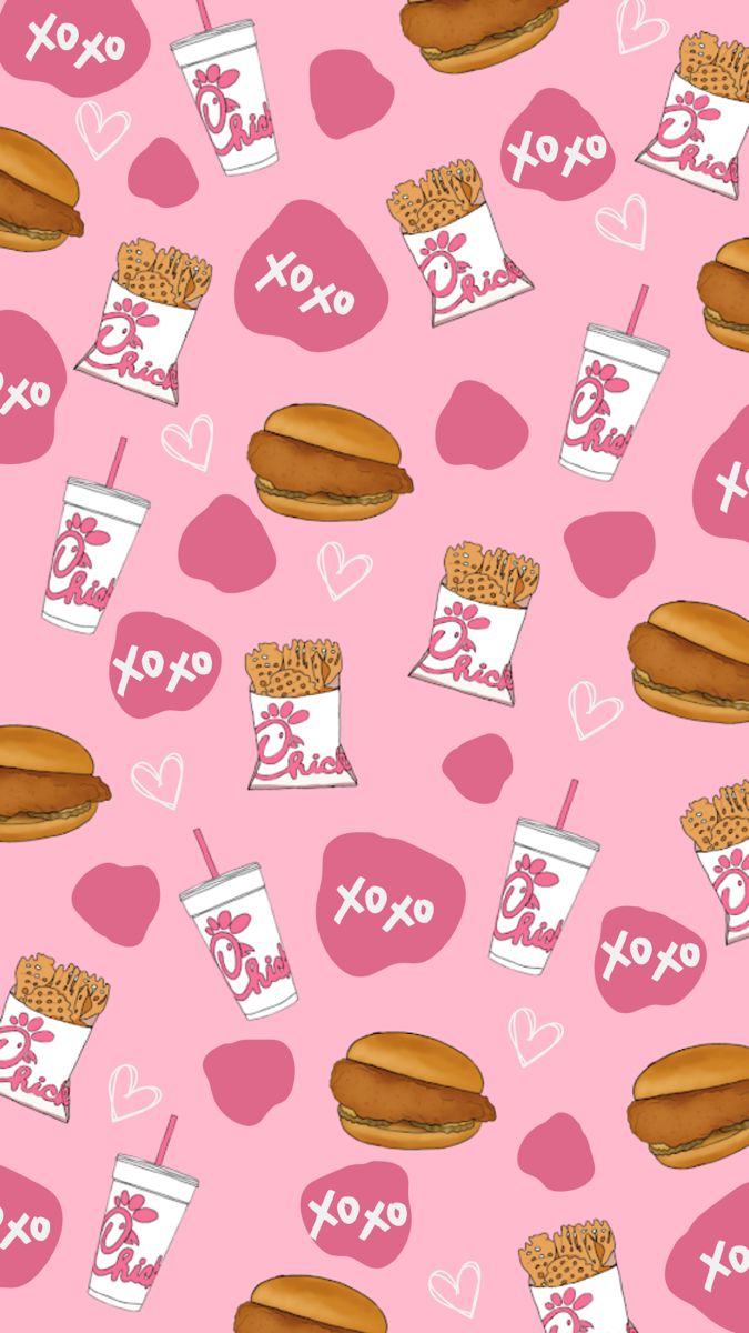 Valentine's Day Chick Fil A Phone Wallpaper. Cute Image For Wallpaper, IPhone Wallpaper Preppy, Valentines Wallpaper Iphone