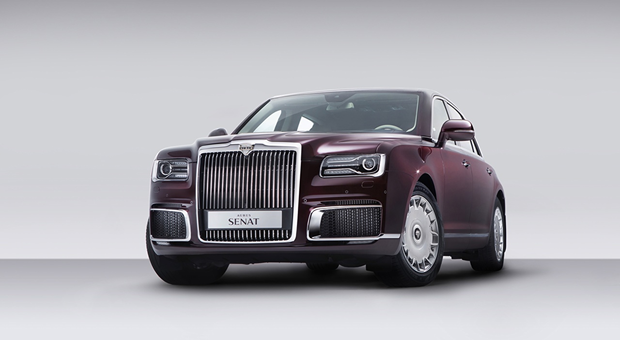 Desktop Wallpaper Russian Aurus, Senat S600, 2019 Sedan Luxury Wine