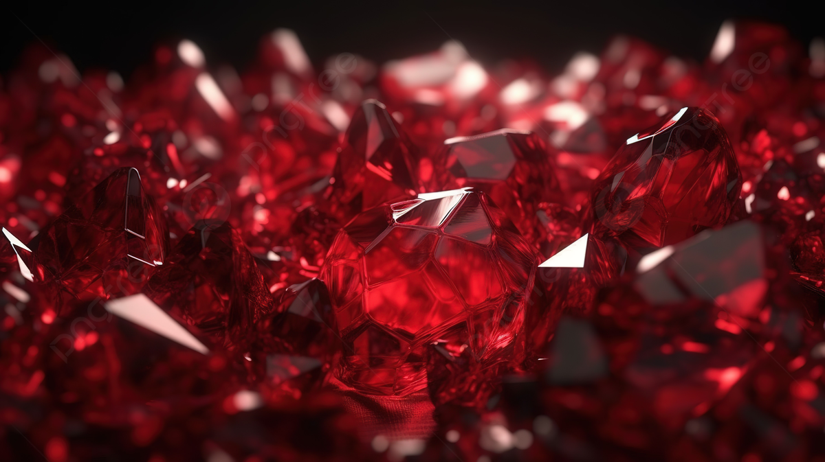 Abstract Red Ruby Crystal Background Rendered In 3D, Red Diamond, Ruby, Brilliant Background Image And Wallpaper for Free Download