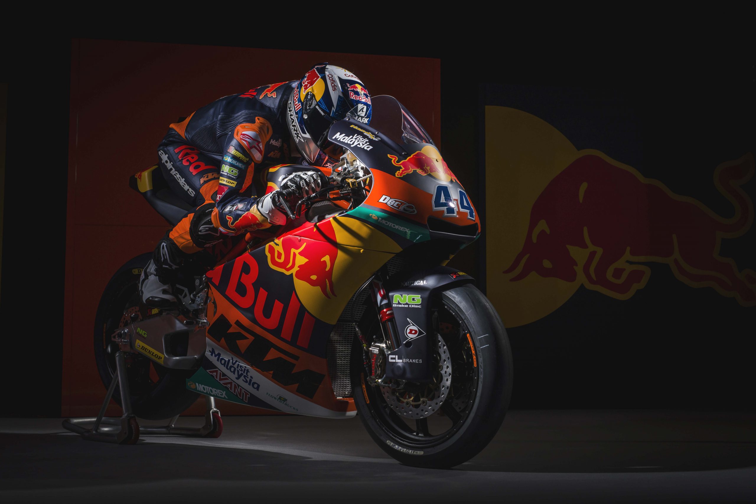 Moody Photo of the KTM Moto2 Race Bike & Rubber