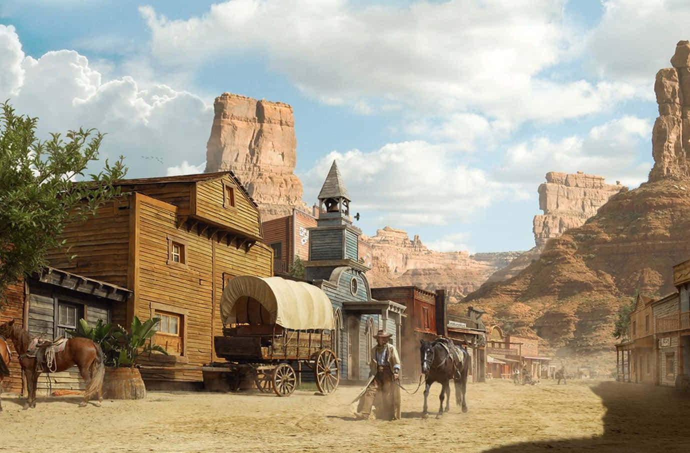 Download Wild West Village Wallpaper