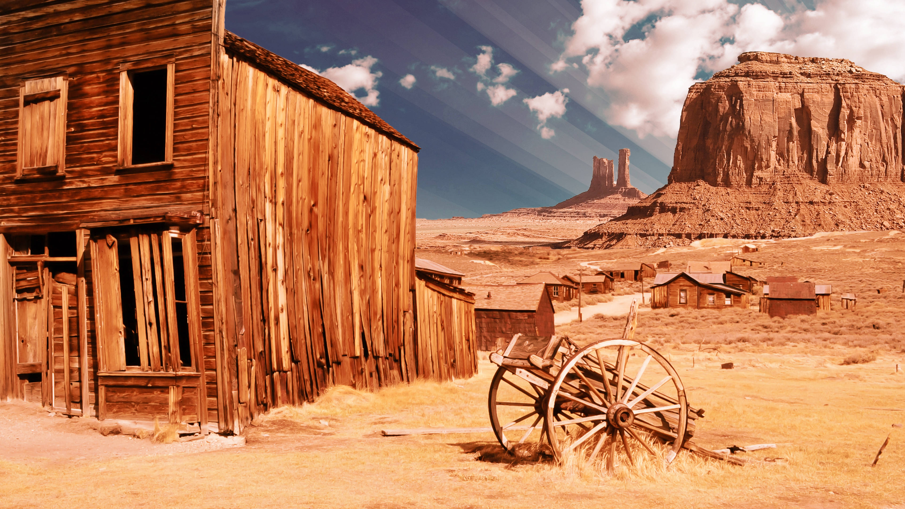 Download Western Aesthetic Ghost Town Wallpaper